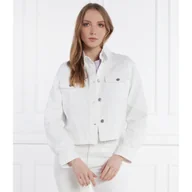 Kurtki damskie - Armani Exchange Kurtka jeansowa | Cropped Fit - miniaturka - grafika 1