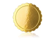 Dodatki do ciast w proszku - Podkładka okrągła pod tort złota 25,5 cm - miniaturka - grafika 1