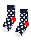 Skarpetki damskie - Happy Socks Skarpety "Dots" w kolorze granatowo-białym - miniaturka - grafika 1