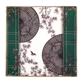 Apaszki i szaliki męskie - Damska apaszka jedwabna we wzory - miniaturka - grafika 1