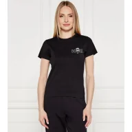 Koszulki i topy damskie - Karl Lagerfeld T-shirt ikon seasonal | Slim Fit - miniaturka - grafika 1