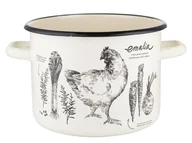 Garnki - Garnek emaliowany Emalia Polska Pleszew Rosół 20 cm 4,8 l - miniaturka - grafika 1
