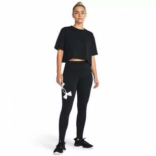 Damskie legginsy dzianinowe Under Armour Campus Legging - czarne - UNDER ARMOUR - Spodnie sportowe damskie - miniaturka - grafika 1