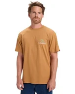 Koszulki męskie - Quiksilver Koszulka z krótkim rękawem Light Waves SS Brązowa XXL - miniaturka - grafika 1