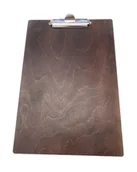 Deski z klipsem - Clipboard podkładka A4 klipem drewniana ORZECH - miniaturka - grafika 1