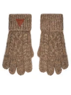 Rękawiczki - Guess Rękawiczki Damskie AW5211 POL02 Beżowy - miniaturka - grafika 1