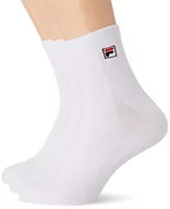 Skarpetki damskie - Fila męskie skarpety sportowe, trwałe, oddychające skarpety z miękkiego dotyku (zestaw 6 sztuk), Biały (Biały B1 - Bl), 39-42 EU - miniaturka - grafika 1
