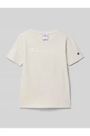 Koszulki i topy damskie - T-shirt z wyhaftowanym logo - Champion - miniaturka - grafika 1