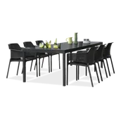 Meble ogrodowe - Zestaw ogrodowy Nardi NET/RIO - 6/140 Antracite - miniaturka - grafika 1