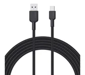 Kable USB - Aukey CB-NAC2-BK USB-A - USB-C, PD 60W, 1,8m, czarny - miniaturka - grafika 1