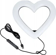 Wyposażenie ciemni fotograficznej - Lampa pierścieniowa OEM Lampa LED Ring / Heart Stream RGB pierścieniowa 10 cali FULL COLOR z uchwytem na telefon + statyw JM26-10 - miniaturka - grafika 1