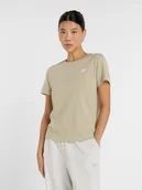 Koszulki i topy damskie - T-shirt damski bawełniany New Balance Sport Essentials Jersey WT41509 XL Oliwkowy (197967348280). T-shirty damskie - miniaturka - grafika 1