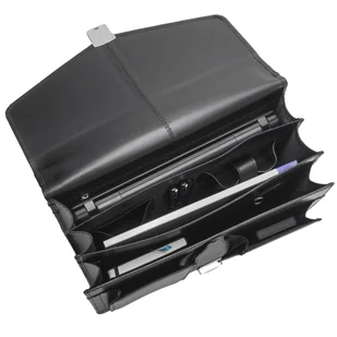 Aktówka MARCO (PL) Skóra Naturalna Torba Na Dokumenty Do Pracy CZARNA T19 - Teczki i aktówki - miniaturka - grafika 7