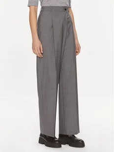 Boss Spodnie materiałowe Tenly 50505608 Szary Straight Fit - Spodnie damskie - miniaturka - grafika 1