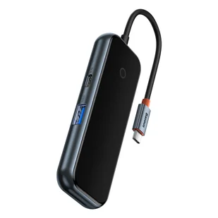 Baseus AcmeJoy HUB 4-Portowy USB-C do 1xUSB-C / 4xUSB3.0 ciemnoszary - Huby USB - miniaturka - grafika 6