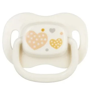 Smoczek CANPOL BABIES Newborn Symetryczny 6-18 m Beżowy - Smoczki do butelek - miniaturka - grafika 1