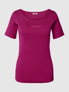T-shirt z obszyciem z kamieni stras - Koszulki i topy damskie - miniaturka - grafika 1