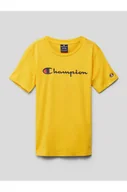 Koszulki i topy damskie - T-shirt z nadrukiem z logo - Champion - miniaturka - grafika 1