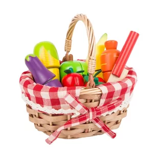 Small Foot 11281 Schneide-Obst und Gemüse aus Holz mit Klettverschlüssen, Kaufmannsladen-Zubehör Spielzeug, Mehrfarbig - Zabawki AGD - miniaturka - grafika 2