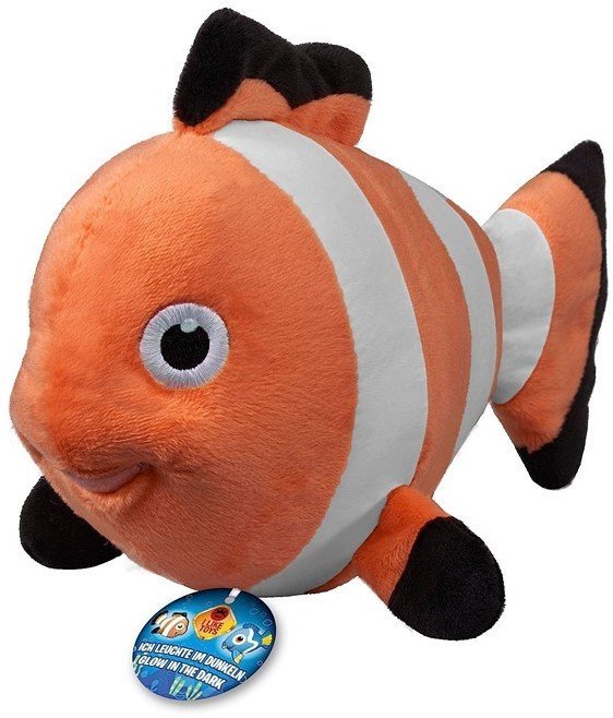 Maskotka pluszowa Nemo Rybka Clownfish świecąca Glow in the dark 20cm