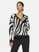 Swetry damskie - Vila Sweter Cilia 14094215 Czarny Standard Fit - miniaturka - grafika 1