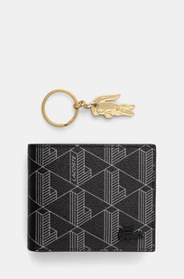 Lacoste portfel + brelok męski kolor czarny NH4801LX - Portfele - miniaturka - grafika 1