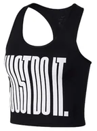 Koszulki i topy damskie - Koszulka Nike Pro Just Do It Dri-Fit TightFit AH7107010 r. XL - miniaturka - grafika 1