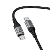 Kable USB - Kabel USB C do C Hoco PD 60W 1,5 m X121 czarny - miniaturka - grafika 1