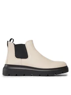 Botki damskie - ECCO Sztyblety Nouvelle 216233-01378 Écru - miniaturka - grafika 1