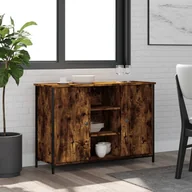 Szafki nocne - vidaXL Szafka, przydymiony dąb, 100x35x70 cm, materiał drewnopochodny - miniaturka - grafika 1
