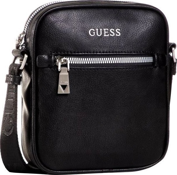 Guess, Scala, Mini, Textile Crossbody Bag, Black, For Men For Men