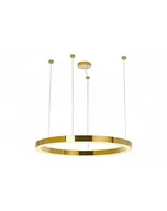 Lampy sufitowe - Lampa Wisząca Lampa Metalowa Chrom Gold LED 110 cm - miniaturka - grafika 1