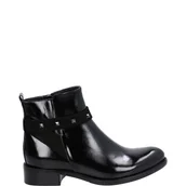 Botki damskie - Czarne sztyblety - Venezia - miniaturka - grafika 1