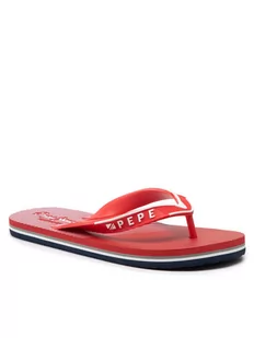 Pepe Jeans Japonki Pool PMS70117 Czerwony - Klapki i japonki damskie - miniaturka - grafika 1