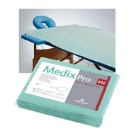 Kosmetyczne akcesoria jednorazowe - MedixPro Prześcieradło jednorazowe 77cm x 210cm zielone 40g MedixPro 10szt - miniaturka - grafika 1
