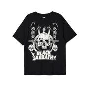 Koszulki i topy damskie - Cropp - Czarny t-shirt z nadrukiem Black Sabbath - Czarny - miniaturka - grafika 1
