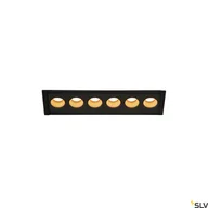 Oprawy, klosze i abażury - SLV Lampa wpuszczana MILANDOS 6 czarna 2700K 45 1005415 - miniaturka - grafika 1