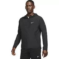 Kurtki męskie - Nike Męska kurtka M Nk Rpl Miler JKT, Black/Black/Reflective Silv, M - miniaturka - grafika 1