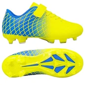 Piłka nożna - Korki Buty Lanki Do Gry W Piłkę Nożną Na Rzepy Wygodne Lekkie Modne Sportowe Piłkarskie Dziecięce Pendine Zielone 36 - miniaturka - grafika 1