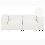 Sofy i kanapy - Sofa modułowa 2-osobowa boucle biała FALSTERBO - miniaturka - grafika 1