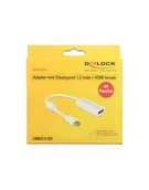 Kable - Delock Kabel Adaptorcable mini DisplayPort 1.2 plug HDMI socket white 4K (GC-BMP062) - miniaturka - grafika 1