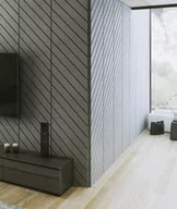 Elewacje - 121x50,1 cm VT - PB43 (S96 ciemny szary) JODEŁKA - Panel dekor 3D beton architektoniczny - miniaturka - grafika 1