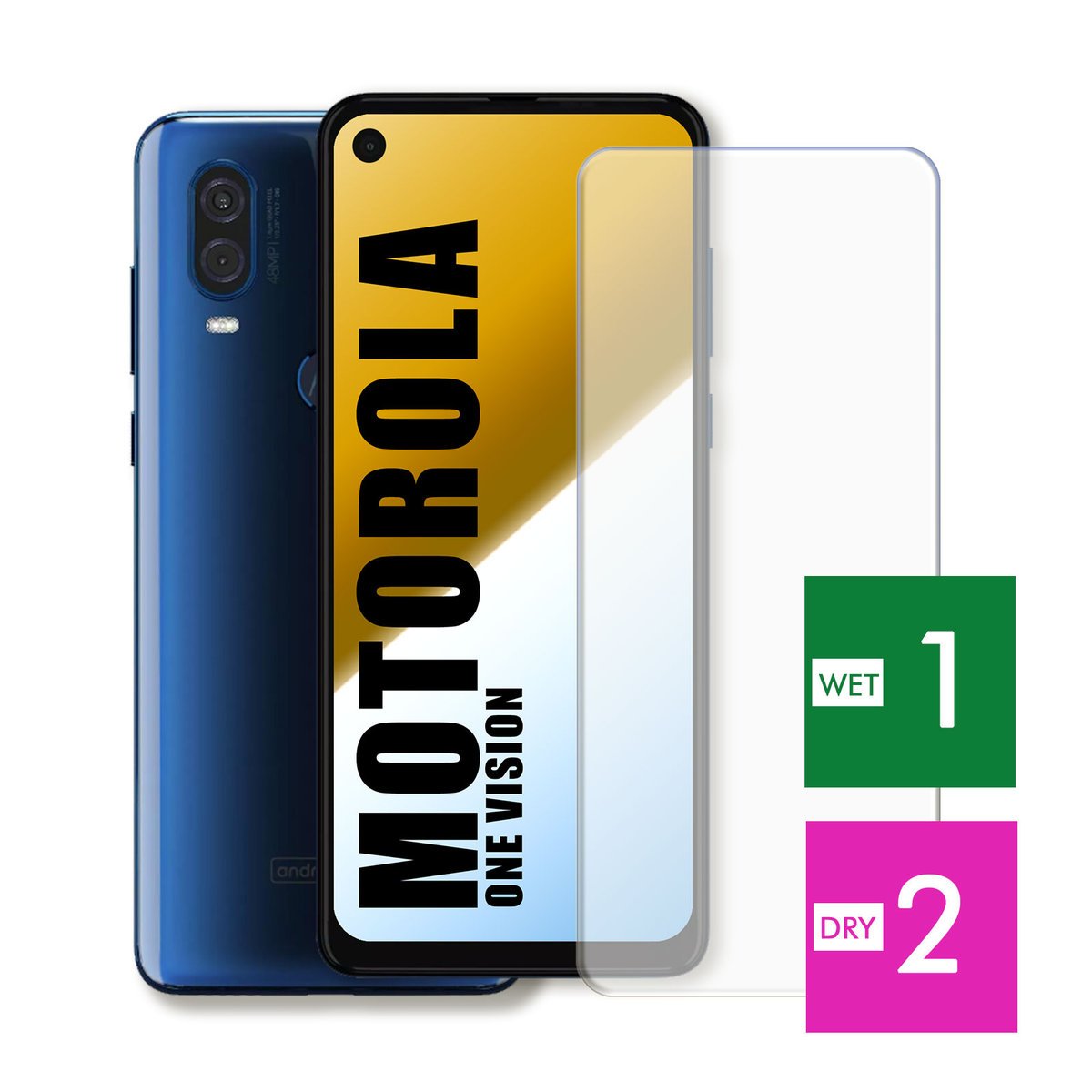 WZMOCNIONE SZKŁO DO MOTOROLA ONE VISION SZYBKA HARTOWANE 9H JAKOŚĆ