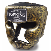 Kaski bokserskie i maski - Top King Kask Bokserski Sparingowy Tkhgss-02bk_Gd Super Star Snake Gold - miniaturka - grafika 1