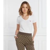 Koszulki i topy damskie - GUESS T-shirt VN MINI TRIANGLE | Regular Fit - miniaturka - grafika 1