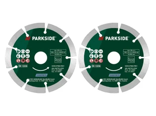 PARKSIDE® Tarcze tnące diamentowe do betonu / uniwersalne, 2 sztuki (Beton) - Tarcze do pił - miniaturka - grafika 1