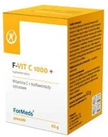 Witaminy i minerały - ForMeds - F-VIT C 1000+, Proszek, 63g - miniaturka - grafika 1