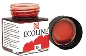 Farby i media malarskie - Talens Ecoline Farba Akwarel Płynna 334 Scarlet - miniaturka - grafika 1