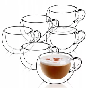 Filiżanka Z Podwójną Ścianka Szklanka 280Ml 6Szt - Szklanki - miniaturka - grafika 1