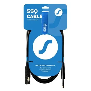 ‌SSQ XLRJS1 - XLR żeński / Jack stereo 6,3mm ♦ 30 DNI NA ZWROT ♦ GWARANCJA DOOR-TO-DOOR ♦ SZYBKA WYSYŁKA - Kable - miniaturka - grafika 1